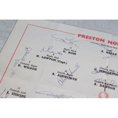 438 - Football Autographs - West  Ham Utd v Preston NE FA Cup Final programme 1964, fully signed by both t... 