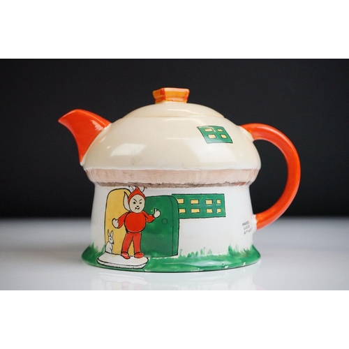 15 - Shelley Mabel Lucie Attwell three-part ' Boo Boo ' tea set, Rd no. 724421, comprising a cottage-shap... 