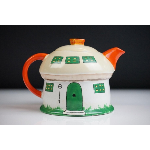 15 - Shelley Mabel Lucie Attwell three-part ' Boo Boo ' tea set, Rd no. 724421, comprising a cottage-shap... 