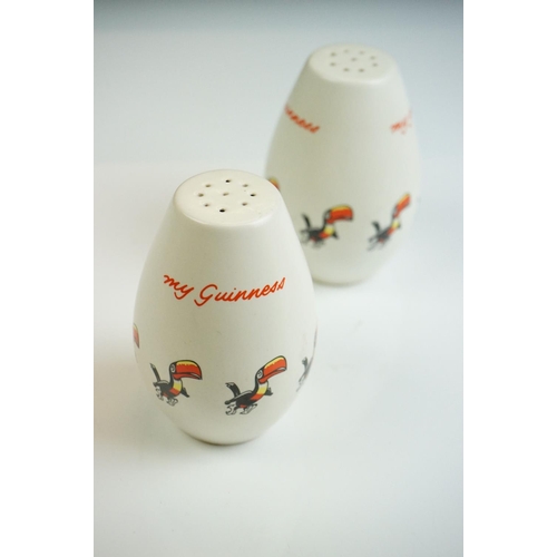 17 - Advertising - Carlton Ware Guinness 'My Goodness My Guinness' three-part cruet set, decorated with t... 