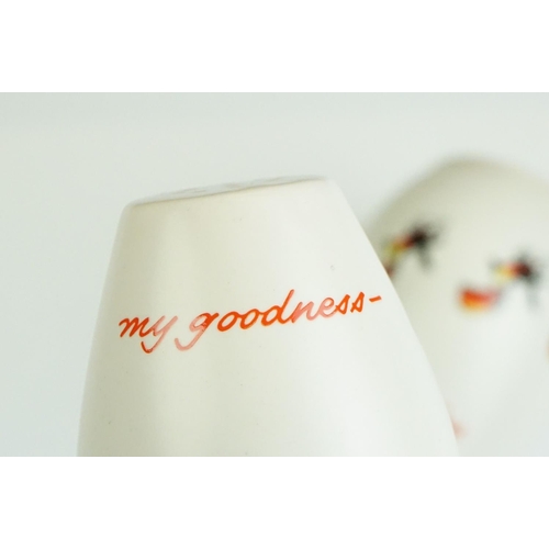 17 - Advertising - Carlton Ware Guinness 'My Goodness My Guinness' three-part cruet set, decorated with t... 