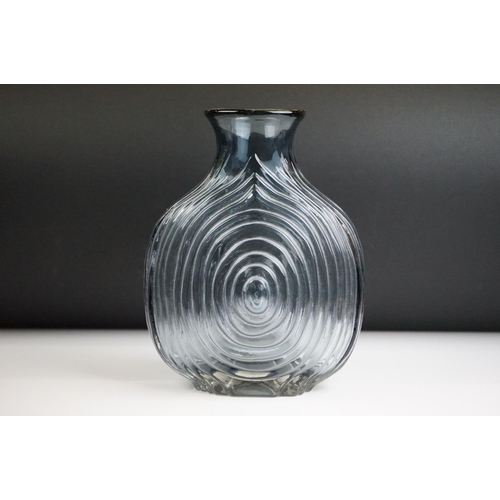 5 - Whitefriars Lilac Nipple Vase, from Geoffrey Baxter's textured glass range, pattern 9828, 27cm high ... 