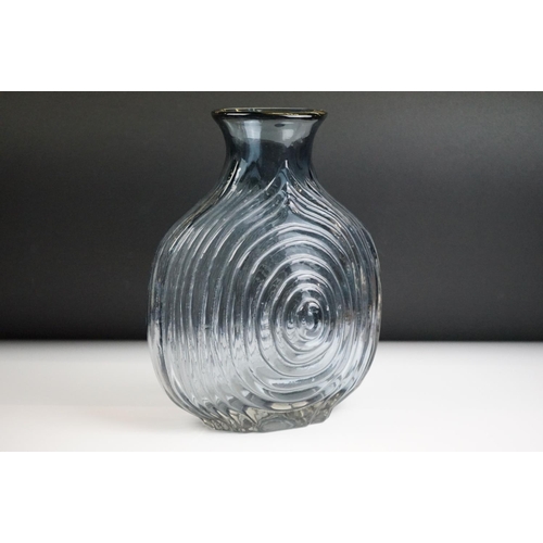 5 - Whitefriars Lilac Nipple Vase, from Geoffrey Baxter's textured glass range, pattern 9828, 27cm high ... 