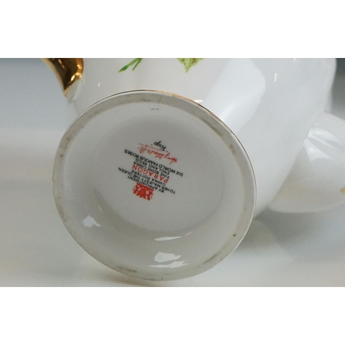 75 - Paragon ' Six World Famous Roses ' tea and coffee ware to include coffee pot & cover, 6 teacups, 8 s... 