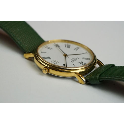 240 - Gents Tissot 1853 wristwatch with ceramic dial & Roman numerals