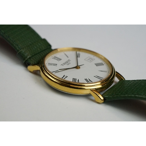 240 - Gents Tissot 1853 wristwatch with ceramic dial & Roman numerals