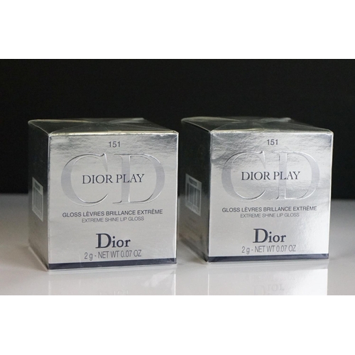 301 - A large collection of Dior perfume and make up to include J'adore perfume, Dior Goumette, Dior Celeb... 