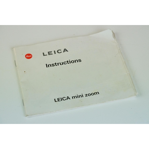 261A - Leica Mini Zoom Camera, serial no. 1963153 with case and instructions