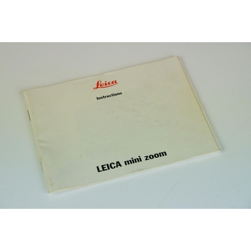 261A - Leica Mini Zoom Camera, serial no. 1963153 with case and instructions