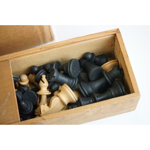 286 - A box of mixed collectables to include wooden chess set, vintage darts and engineers tools ...etc..