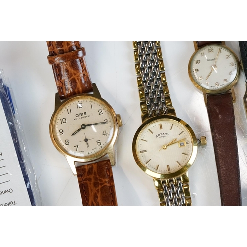 279 - A collection of ladies watches to include Oris and Rotary examples together with a gold cased exampl... 