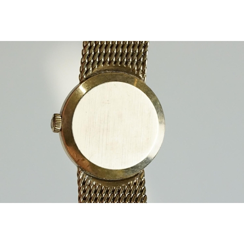 280 - A ladies Omega gold cased watch with hallmarked gold strap together with a gold cased ladies Tissot ... 