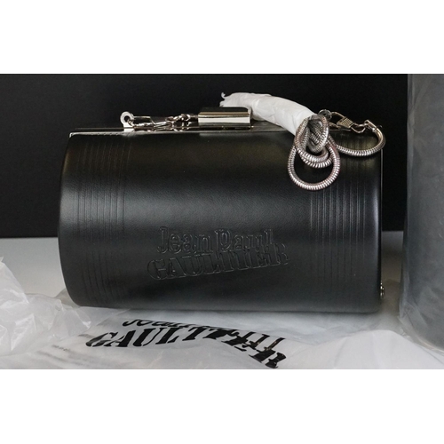 308 - Two Jean Paul Gaultier black clutch bags.