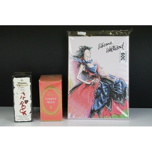 309 - Vivienne Westwood Cheeky Alice eau de toilette together with Let It Rock moisturising lotion and Viv... 