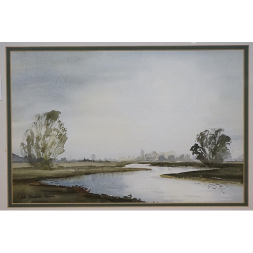 471 - Three 20th century Landscape Watercolours by Caroline Hope, John Constable Reeve and Paul Phillips, ... 