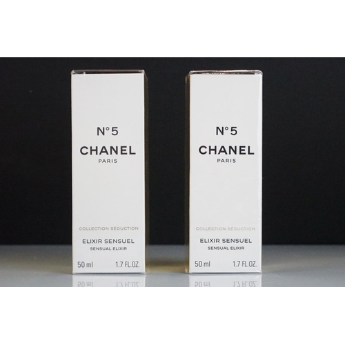 310 - A collection of Chanel Paris to include Chanel No.5 Elixir Sensuel (x2), Chanel Allure Sensuelle Eau... 