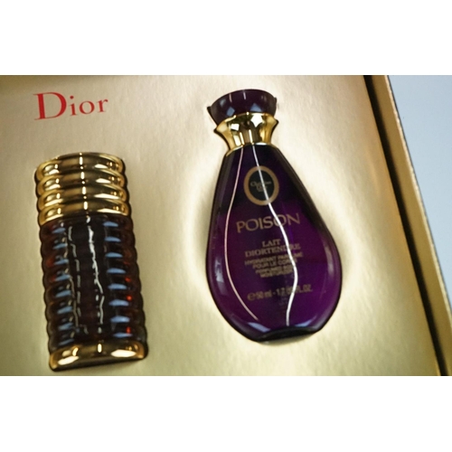 311 - A collection of Christian Dior poison to include Pure Poison, Poison and Hypnotic Poison, two bottle... 