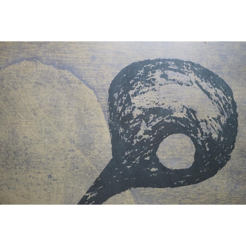 476 - Mid century Signed Limited Edition Abstract Etching titled ' Recaptured ' signed C. Gorelon ?? 1970,... 