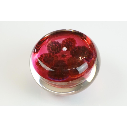 60 - Nine Perthshire glass paperweights to include 5 x boxed ltd edn examples (Wild Pansy Weight with CoA... 