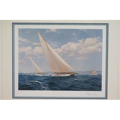 494 - Steven Dews (British b.1949) Signed Limited Edition Print titled to verso ' Endeavour and Valsheda r... 