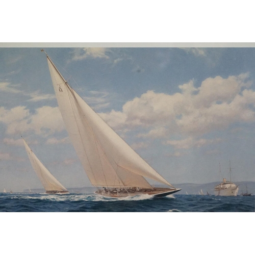 494 - Steven Dews (British b.1949) Signed Limited Edition Print titled to verso ' Endeavour and Valsheda r... 