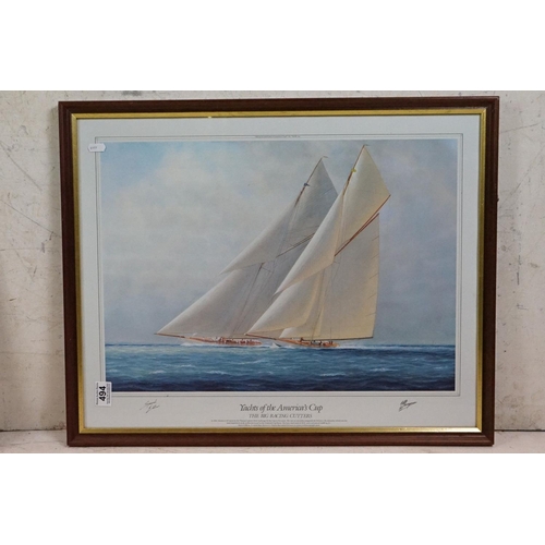 494 - Steven Dews (British b.1949) Signed Limited Edition Print titled to verso ' Endeavour and Valsheda r... 