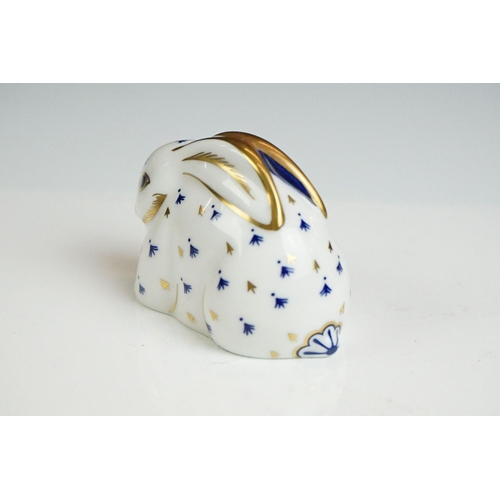 67A - Four Royal Crown Derby paperweights to include 2 x Sleeping Kittens (one 1st quality example with go... 