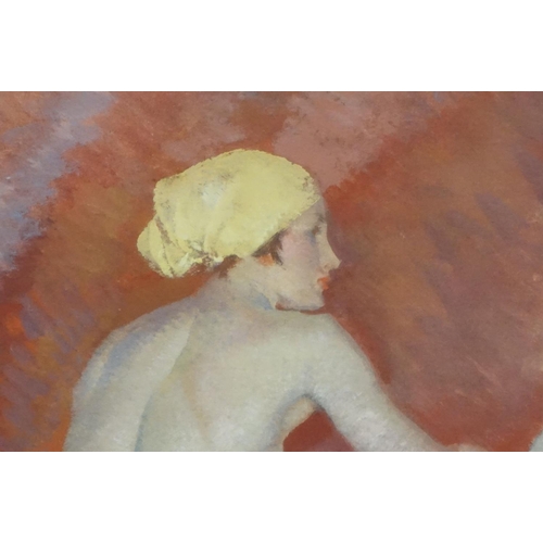 502 - Sir William Russell Flint RA PPRWA RSW (1880-1969) Gouache titled to verso ' Three Models ' circa 19... 