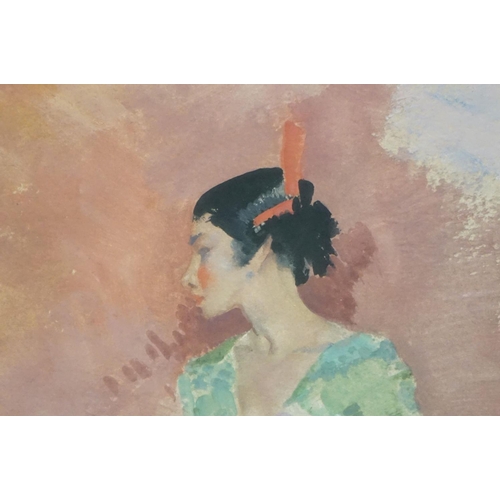 502 - Sir William Russell Flint RA PPRWA RSW (1880-1969) Gouache titled to verso ' Three Models ' circa 19... 