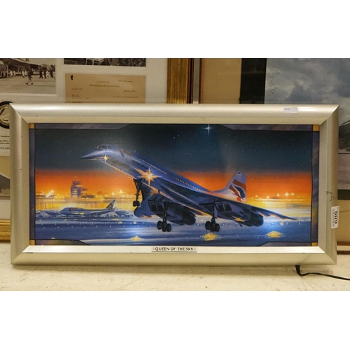 509 - Concorde - Montage titled ' Concorde, a supersonic era ' commissioned for the Royal Mint including C... 