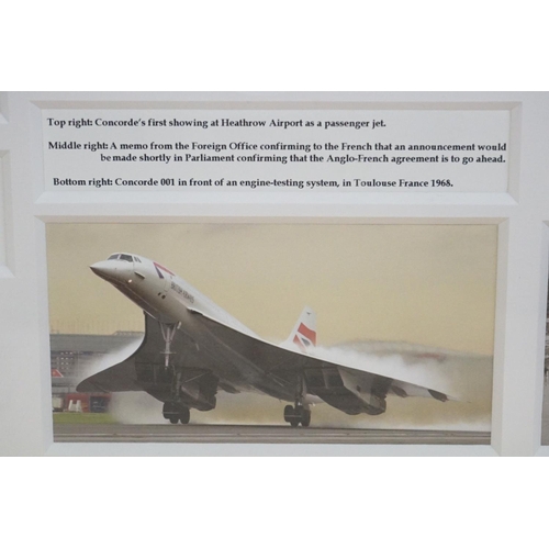 509 - Concorde - Montage titled ' Concorde, a supersonic era ' commissioned for the Royal Mint including C... 