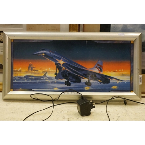 509 - Concorde - Montage titled ' Concorde, a supersonic era ' commissioned for the Royal Mint including C... 