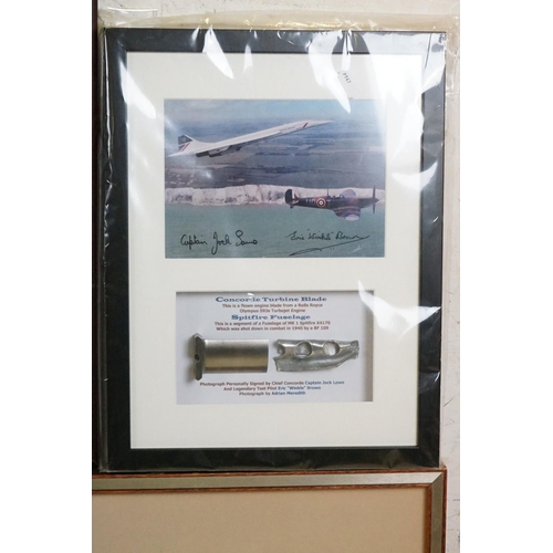 509 - Concorde - Montage titled ' Concorde, a supersonic era ' commissioned for the Royal Mint including C... 