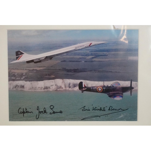 509 - Concorde - Montage titled ' Concorde, a supersonic era ' commissioned for the Royal Mint including C... 