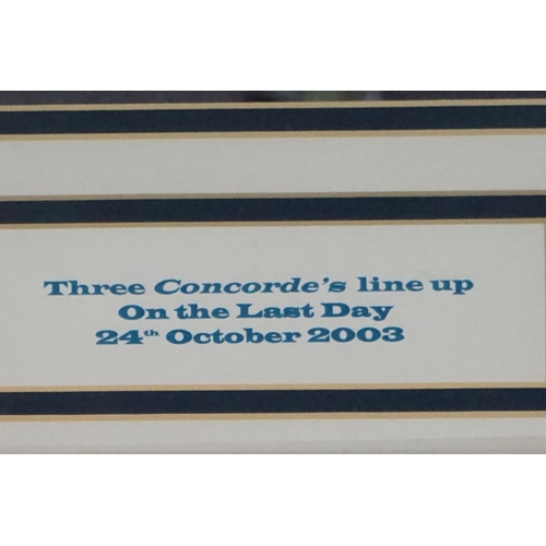 510 - Concorde - Limited Edition Photograph taken by Adrian Meredith titled ' The Four Concordes  signed b... 