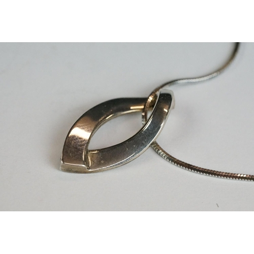 227 - Sterling Silver Pendant on Sterling Silver Chain