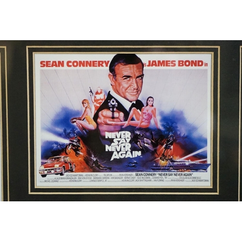 512 - James Bond - Montage of images of Sean Connery and small reproduction James Bond Film Posters togeth... 