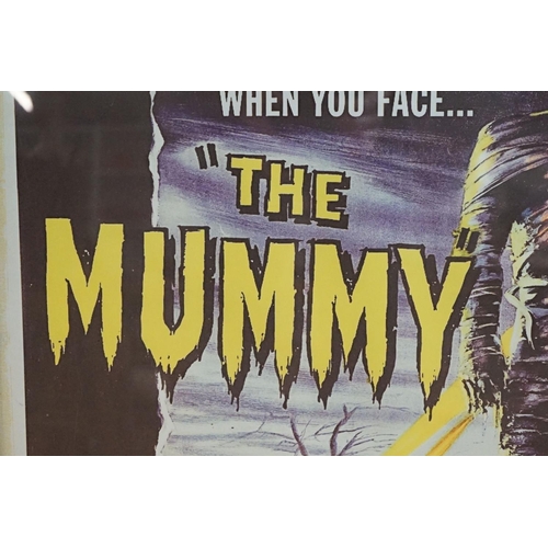 516 - Replica ' The Mummy ' Film Poster, ' The Thing ' Film Poster and Kurt Cobain Poster, largest 85cm x ... 