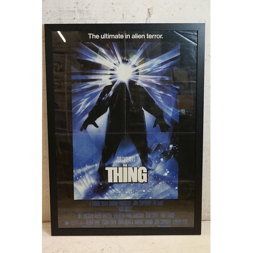 516 - Replica ' The Mummy ' Film Poster, ' The Thing ' Film Poster and Kurt Cobain Poster, largest 85cm x ... 