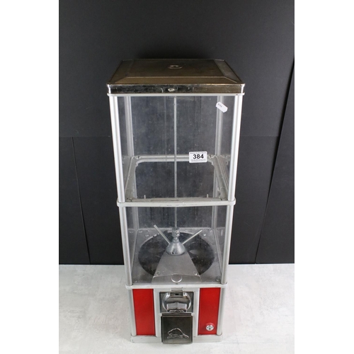 384 - ' Northern Beaver ' Coin Slot Bubble Gum Vending Machine, 76cm high