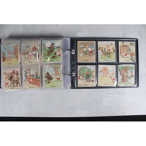 442 - An album of J Six & Sons Henry cigarette cards, series 1 - 5, 270 cards total.