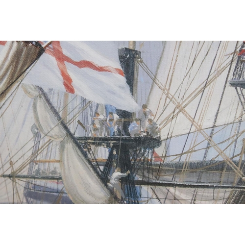 467 - Steven Dews (British b. 1949) Gouttelette Limited Edition Print titled ' Temeraire opens fire, Battl... 