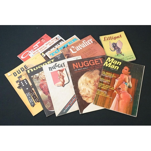 447 - A collection of vintage 1960's / 1970's adult erotic glamour magazines