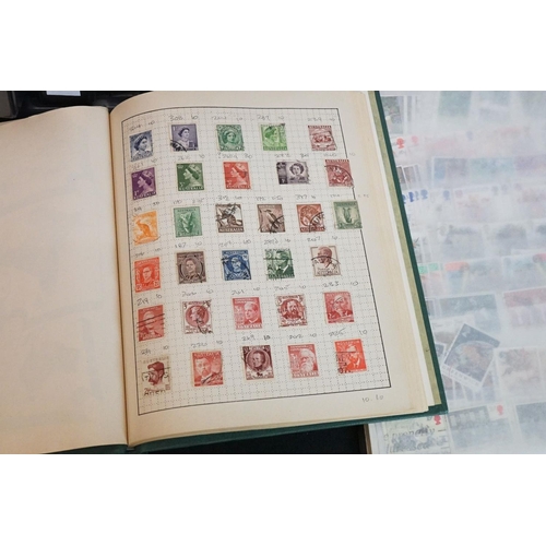 448 - A large collection of mainly British and commonwealth stamps contained within over ten albums togeth... 