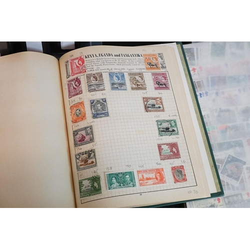 448 - A large collection of mainly British and commonwealth stamps contained within over ten albums togeth... 