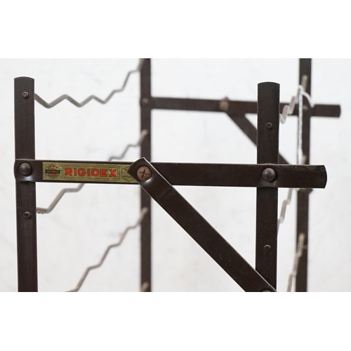 617 - French ' Rigidex ' Metal Wine Rack, 52cm wide x 71cm high