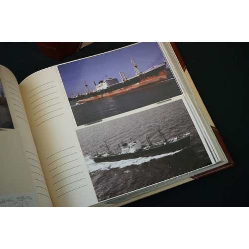 452 - Two Albums of Photographs of Cargo Ship, coloured and black and white, approximately 450 in total