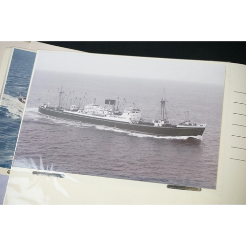 452 - Two Albums of Photographs of Cargo Ship, coloured and black and white, approximately 450 in total