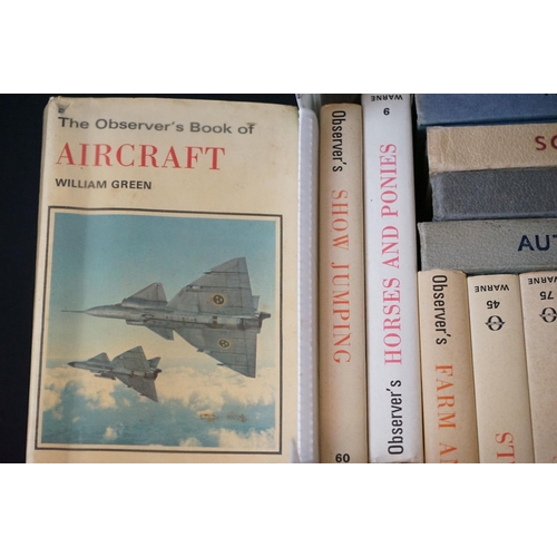 453 - A large collection of approx fifty two Warne Observers books, most with dust jackets,