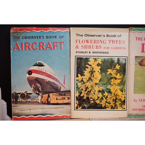 453 - A large collection of approx fifty two Warne Observers books, most with dust jackets,